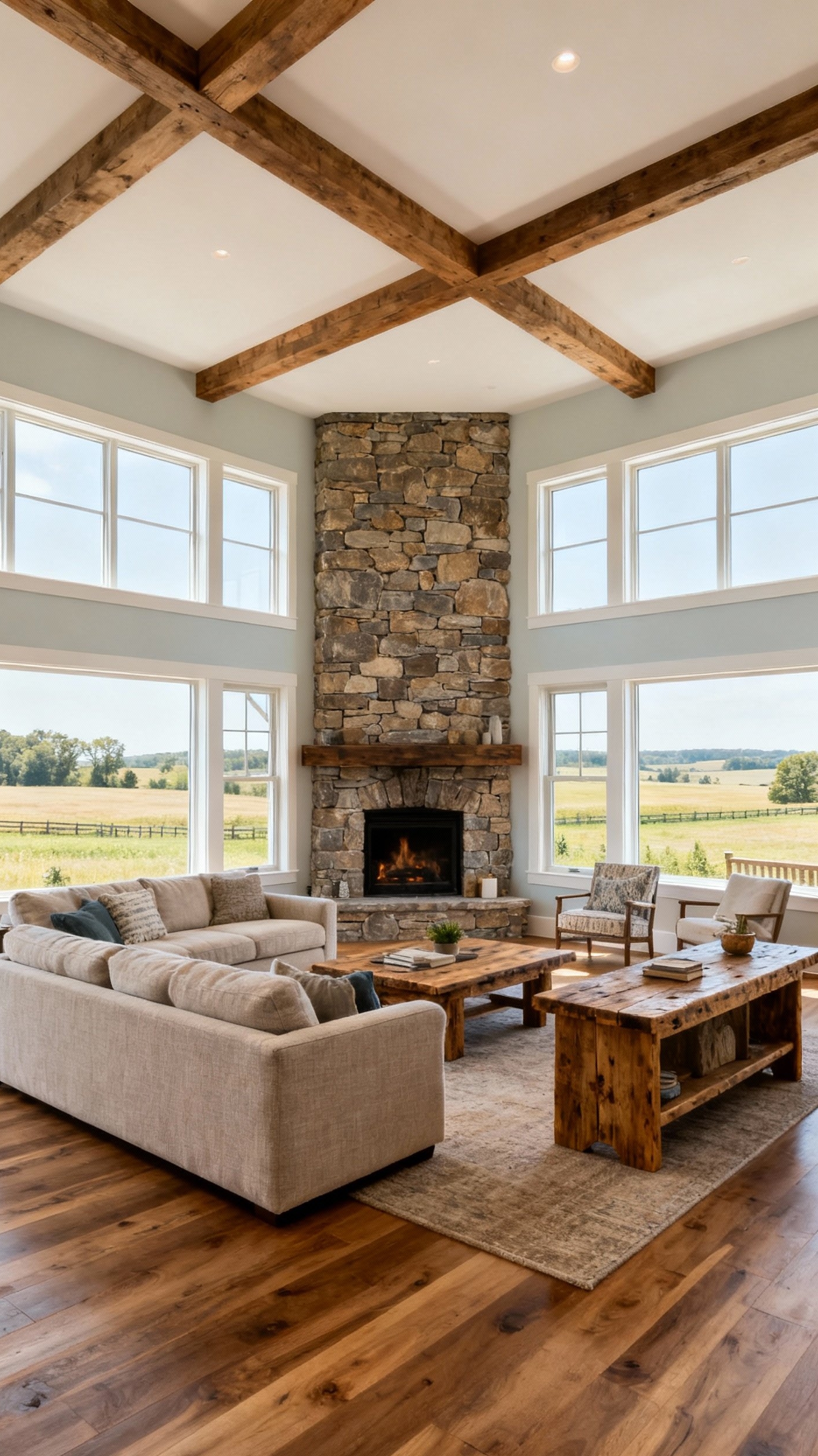 Living Room Inspo - Cozy Farmhouse Living Room Ideas - Living Room Inspo - This living room instantly wraps you in a...