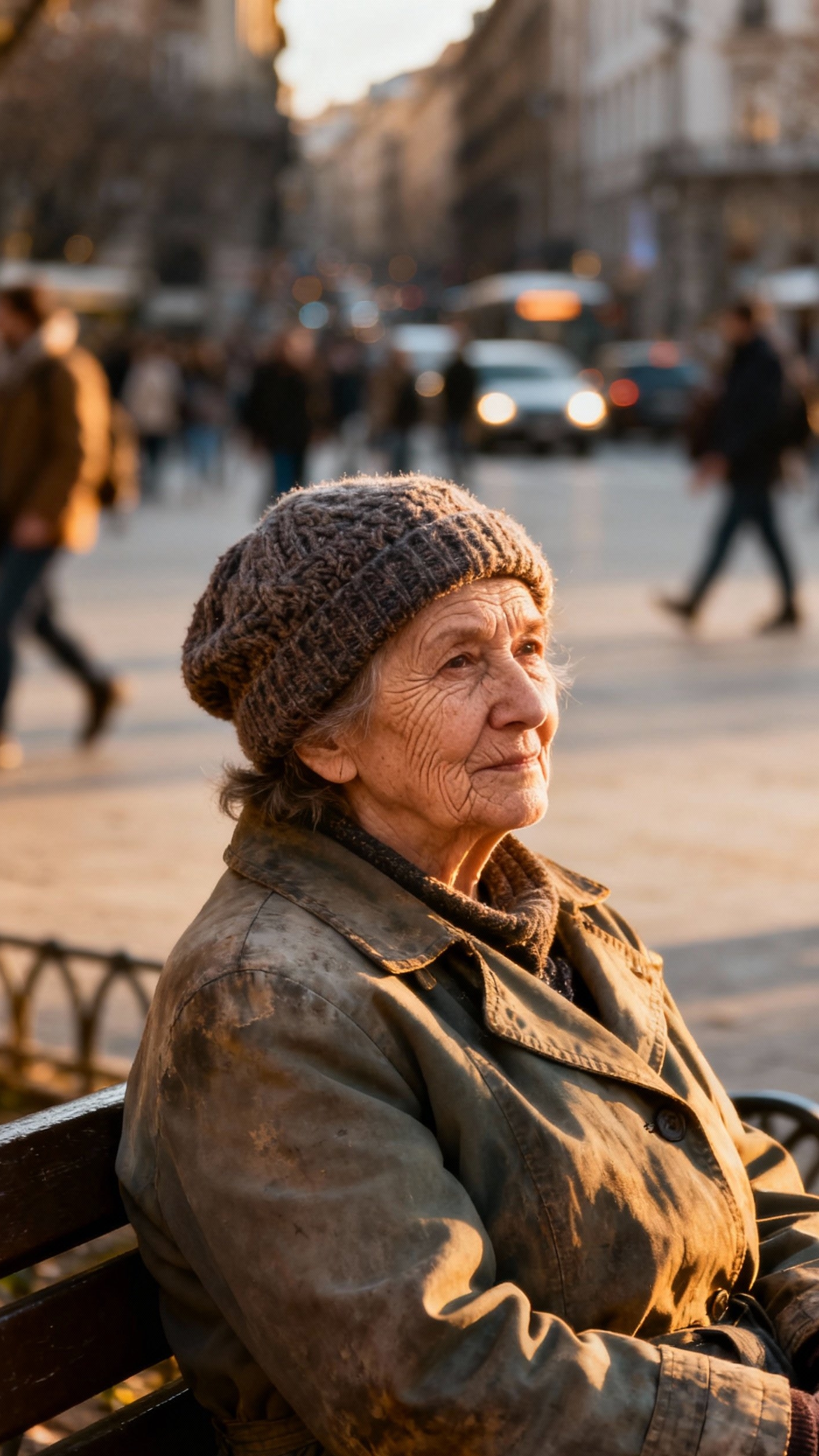Urban City Photography - City Faces: Stories in Plain Sight - The city hums with activity, but your eye...
