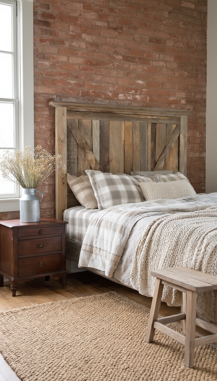 Mixing Wood Tones Bedroom - Mixing Wood Tones: Bedroom Harmony - Mixing Wood Tones Bedroom - The bedroom exudes a warm, inviting vibe with...