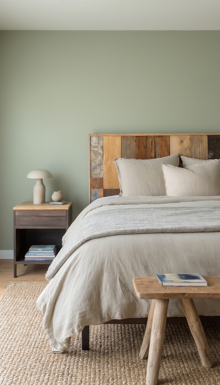 Mixing Wood Tones Bedroom - Mastering the Mixed Wood Bedroom Look - Mixing Wood Tones Bedroom - Soft, natural light floods this bedroom, immediately creating...