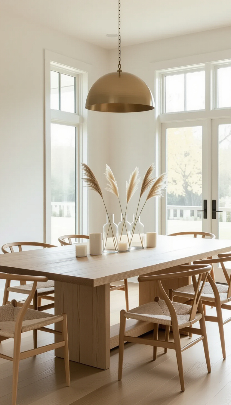 modern fall decor ideas for dining room - Fall Dining: Modern Simplicity Rules - Sunlight streams into this dining room, illuminating a...