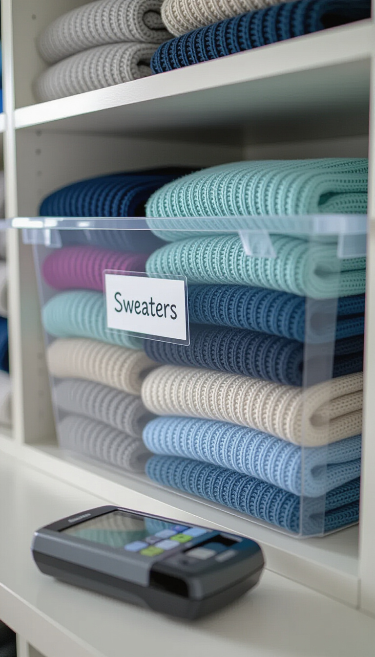 decluttering bedroom closet - Master Your Closet: Color-Coded Sweater Bliss - Ready to conquer your sweater chaos? Let's get...