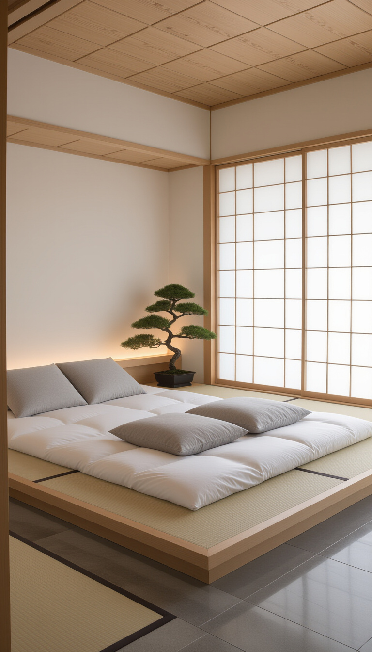 luxurious bedroom ideas - Serene Bedroom Design: Japanese Minimalism - Imagine stepping into a sanctuary of calm. This...
