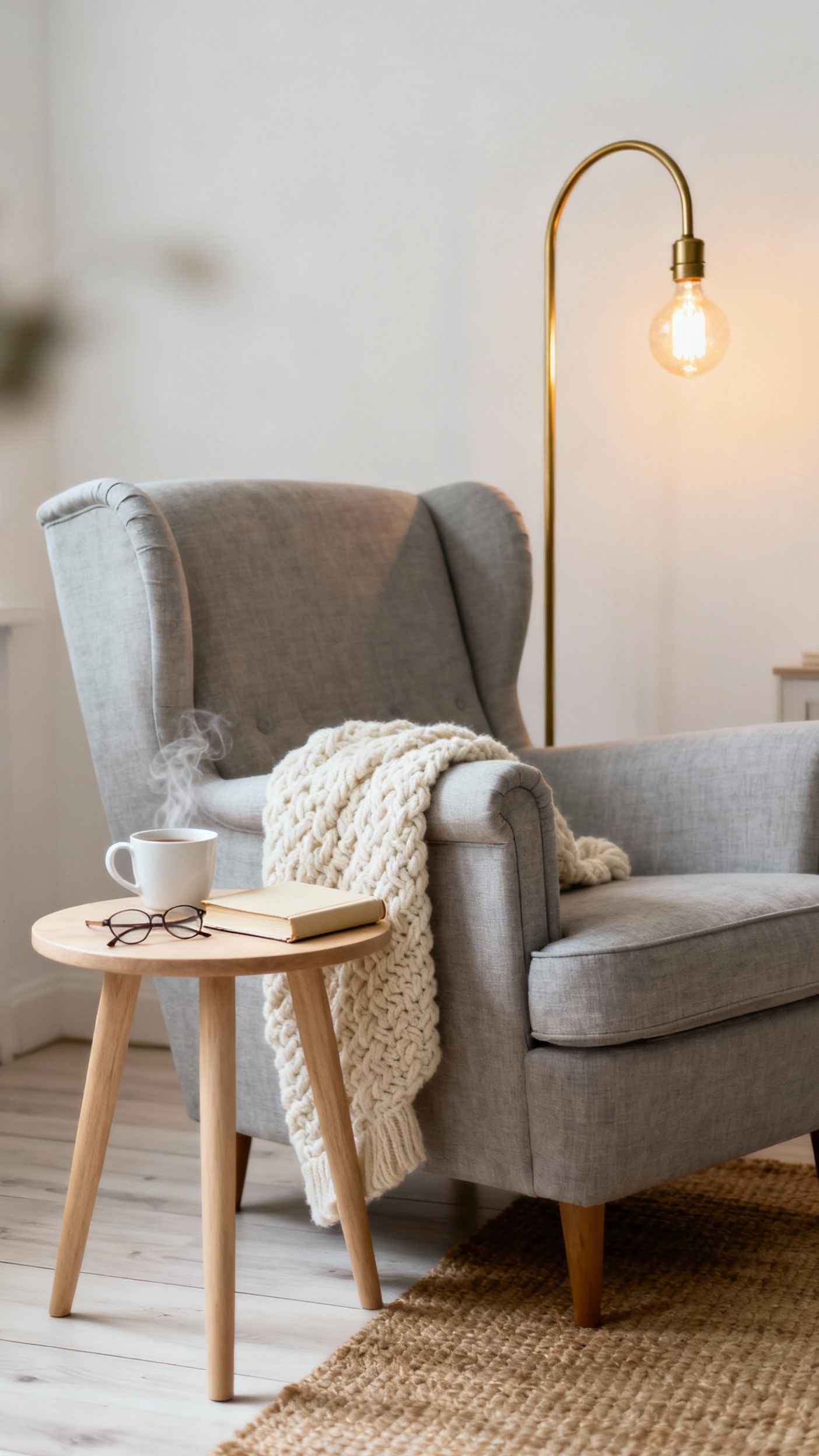 Neutral Tones Bedroom - Neutral Bedroom: Cozy Reading Nook - Neutral Tones Bedroom - Sink into serenity with this inviting reading nook....