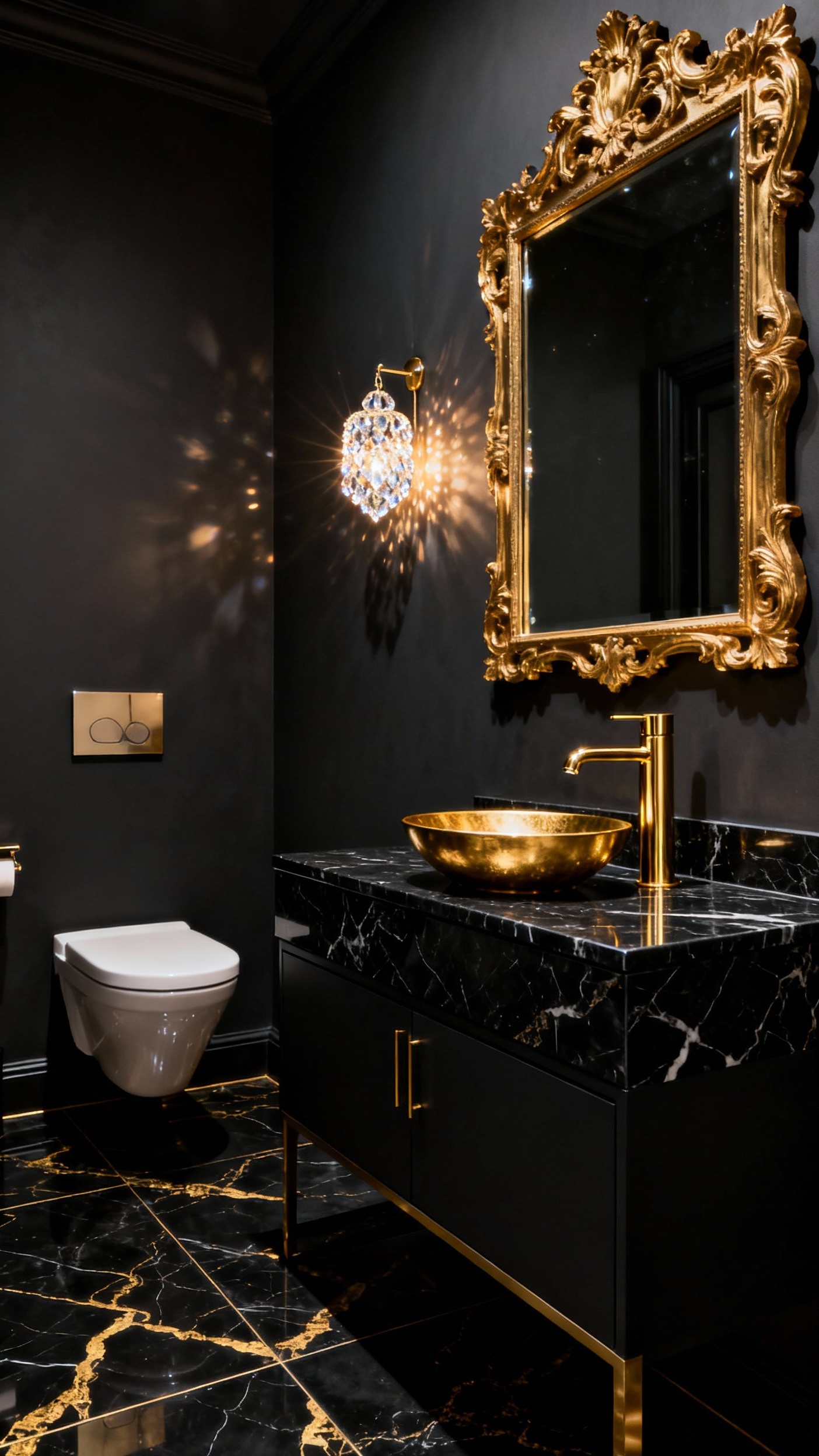 Small Guest Toilet Ideas - Small Guest Toilet: Big Style - Small Guest Toilet Ideas - Dark and dramatic, this guest toilet oozes sophisticated...