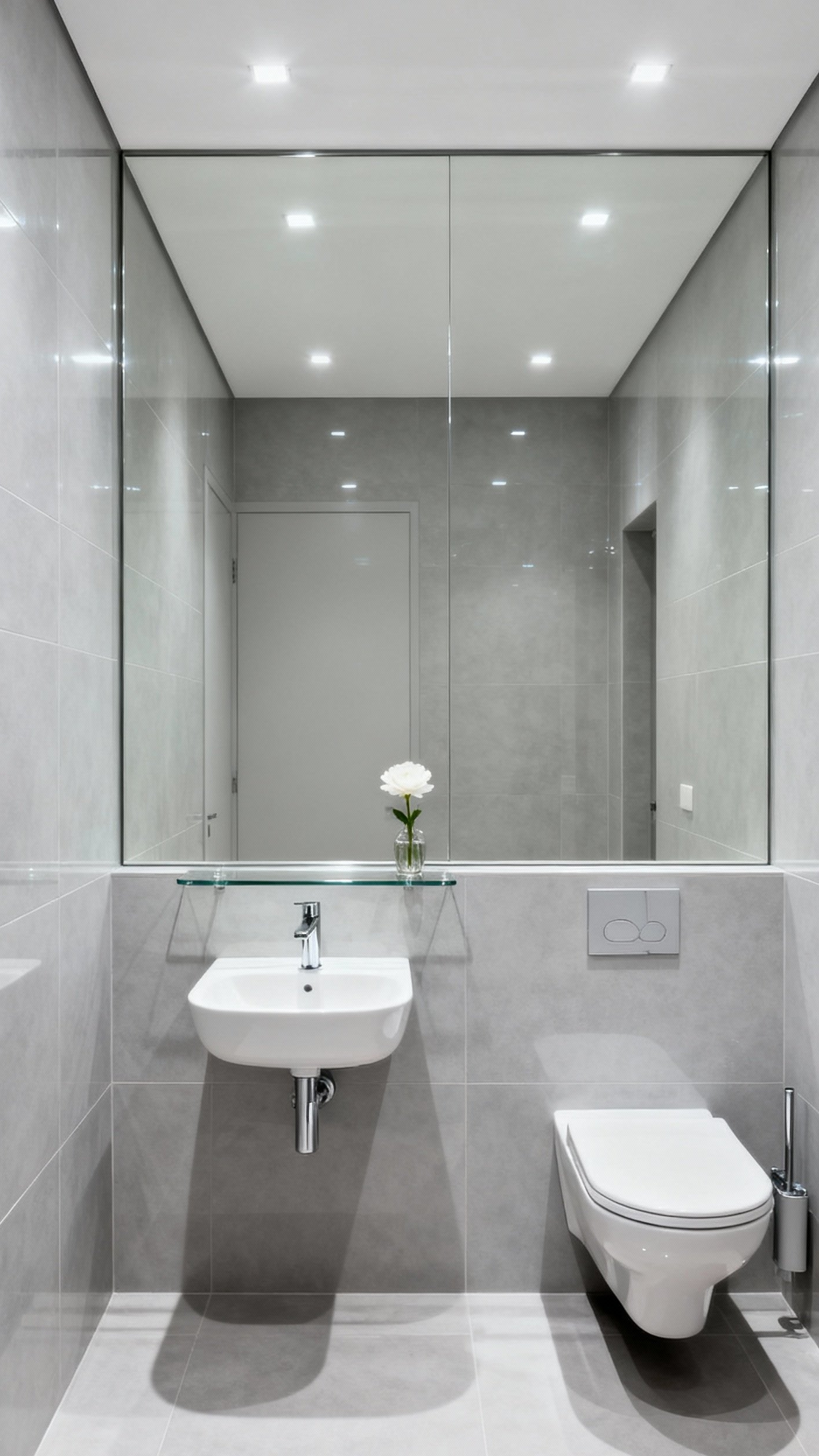 Small Guest Toilet Ideas - Small Guest Toilet: Big Style Ideas - Small Guest Toilet Ideas - This guest toilet absolutely maximizes space with clever...