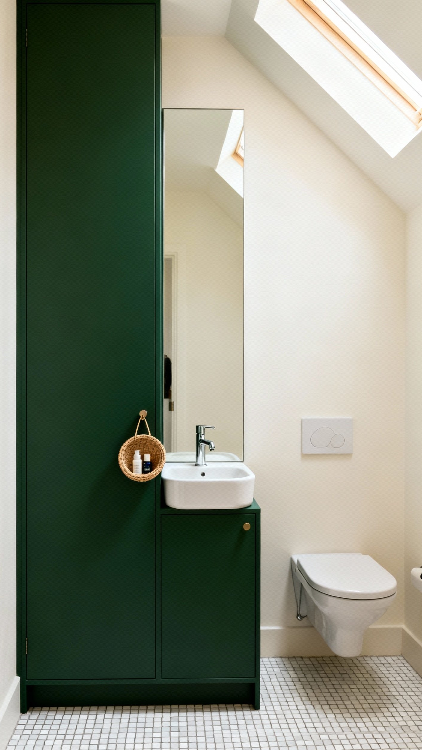 Small Guest Toilet Ideas - Small Guest Toilet: Vertical Solutions - This guest toilet maximizes every inch with clever...