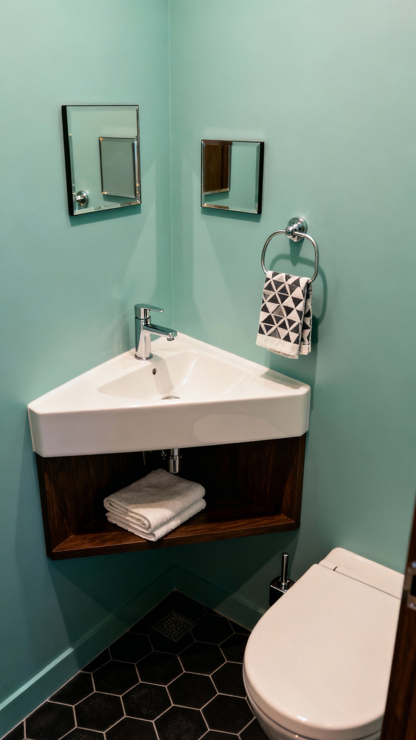 Small Guest Toilet Ideas - Small Guest Toilet: Clever Design Ideas - This tiny guest toilet maximizes every inch with...
