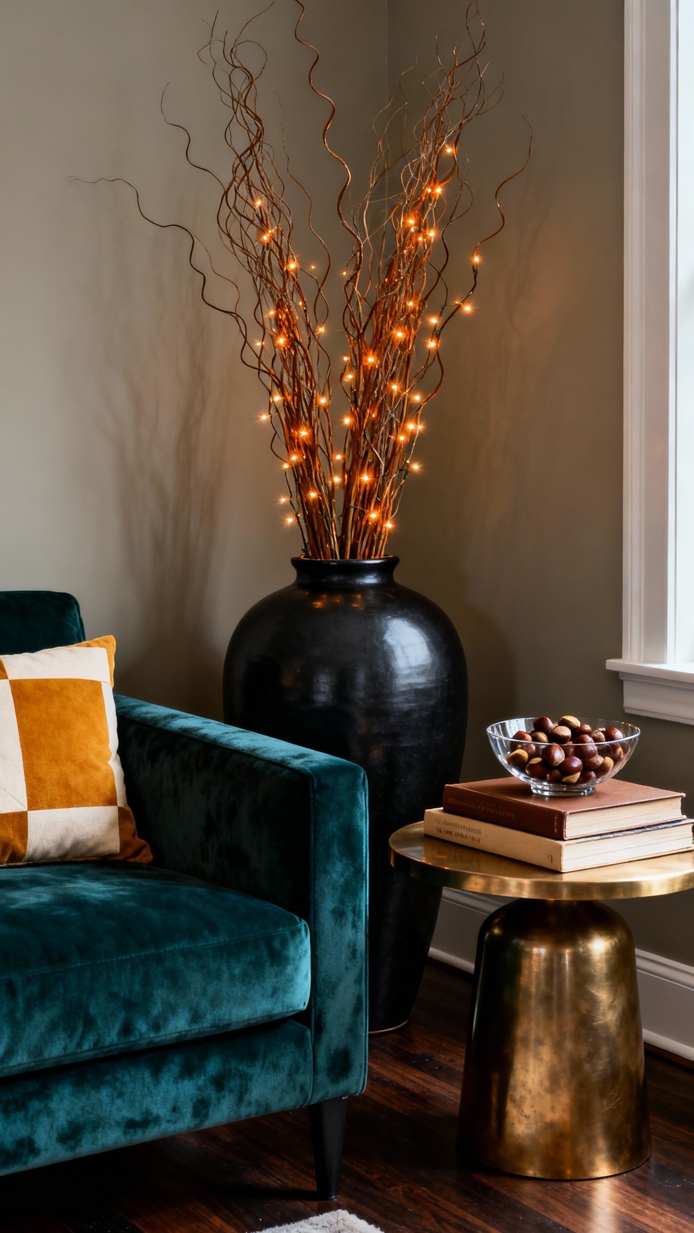 modern fall decor ideas for living room - Fall Living Room: Modern Texture & Light - Soft, diffused light filters into a modern living...