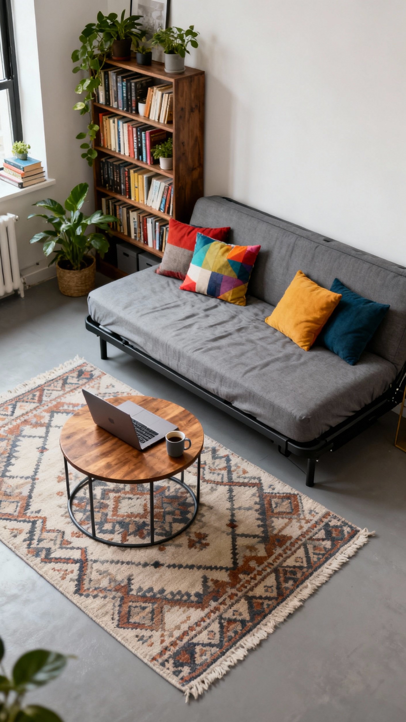 Living Room Inspo - Small Living Room, Big Style - This cozy studio apartment living room maximizes style...