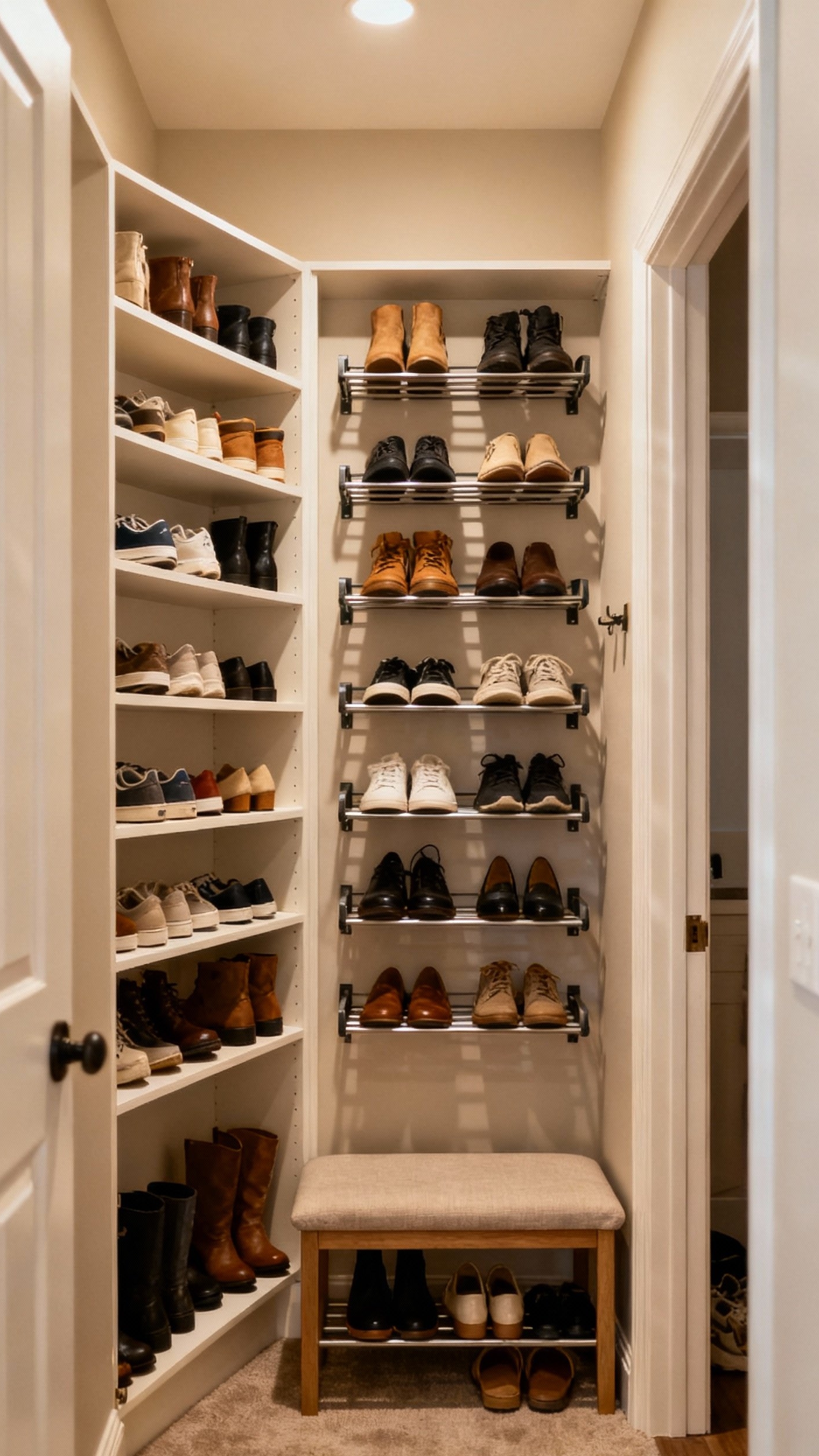 Small Closet Organization Bedroom - Small Closet, Big Style Bedroom - Small Closet Organization Bedroom - Step into a dreamy, vintage-inspired closet that maximizes...