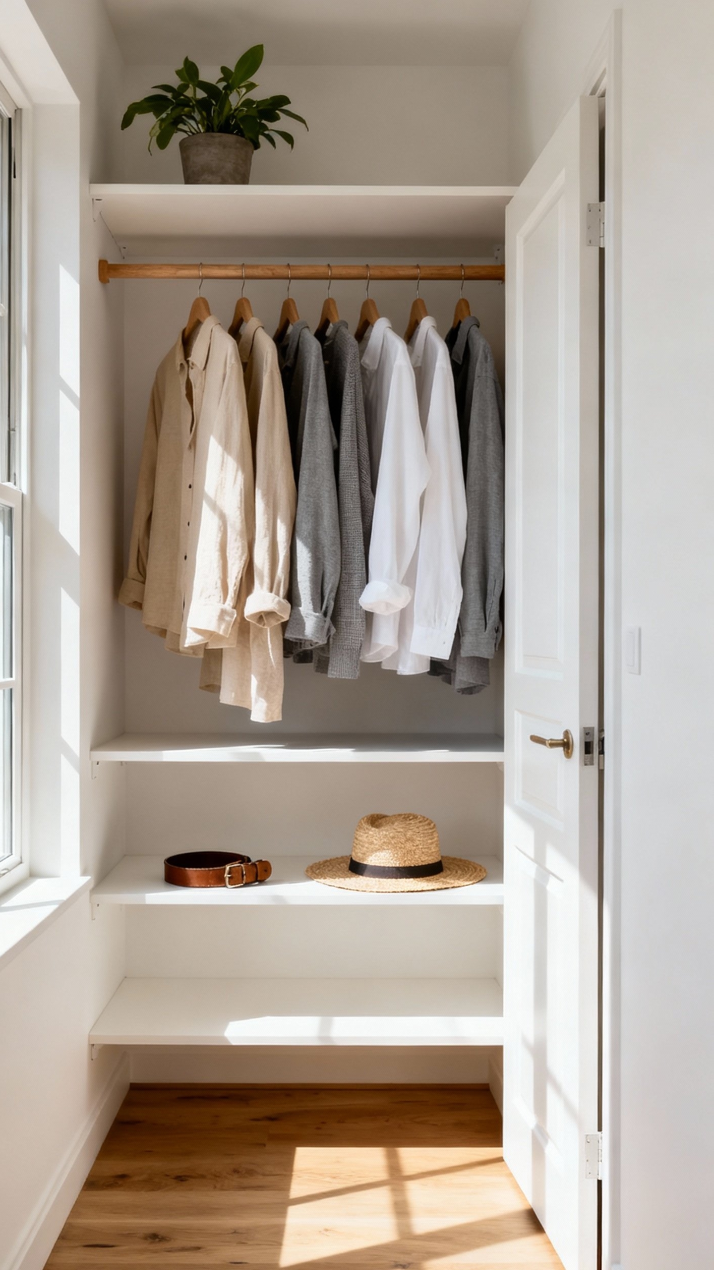 Small Closet Organization Bedroom - Small Closet, Big Style Bedroom - Small Closet Organization Bedroom - The image showcases a small closet transformed into...