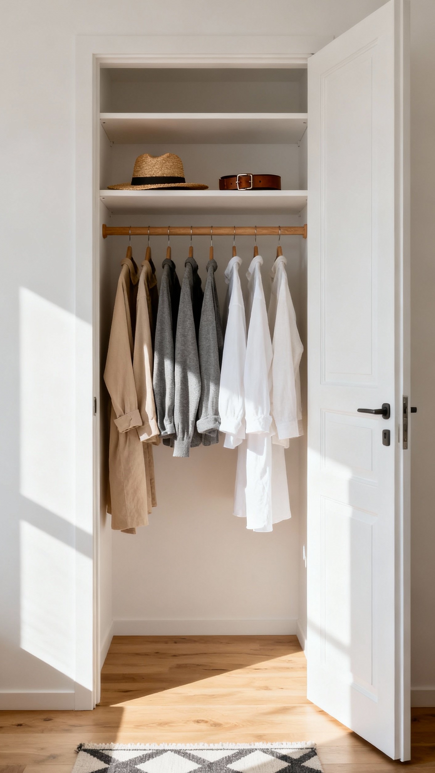 Small Closet Organization Bedroom - Small Closet, Big Style Bedroom - Small Closet Organization Bedroom - The image showcases a small closet transformed into...