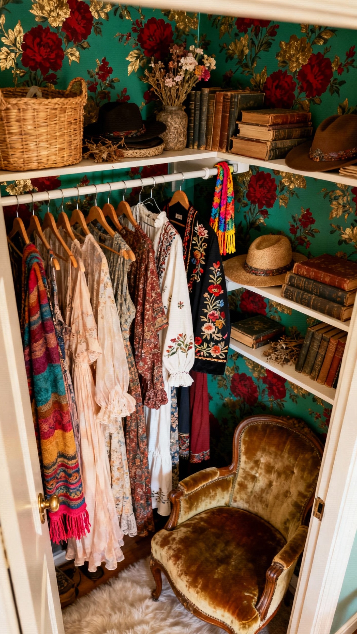 Small Closet Organization Bedroom - Small Closet, Big Style Bedroom - Small Closet Organization Bedroom - A peek inside this small reach-in closet reveals...