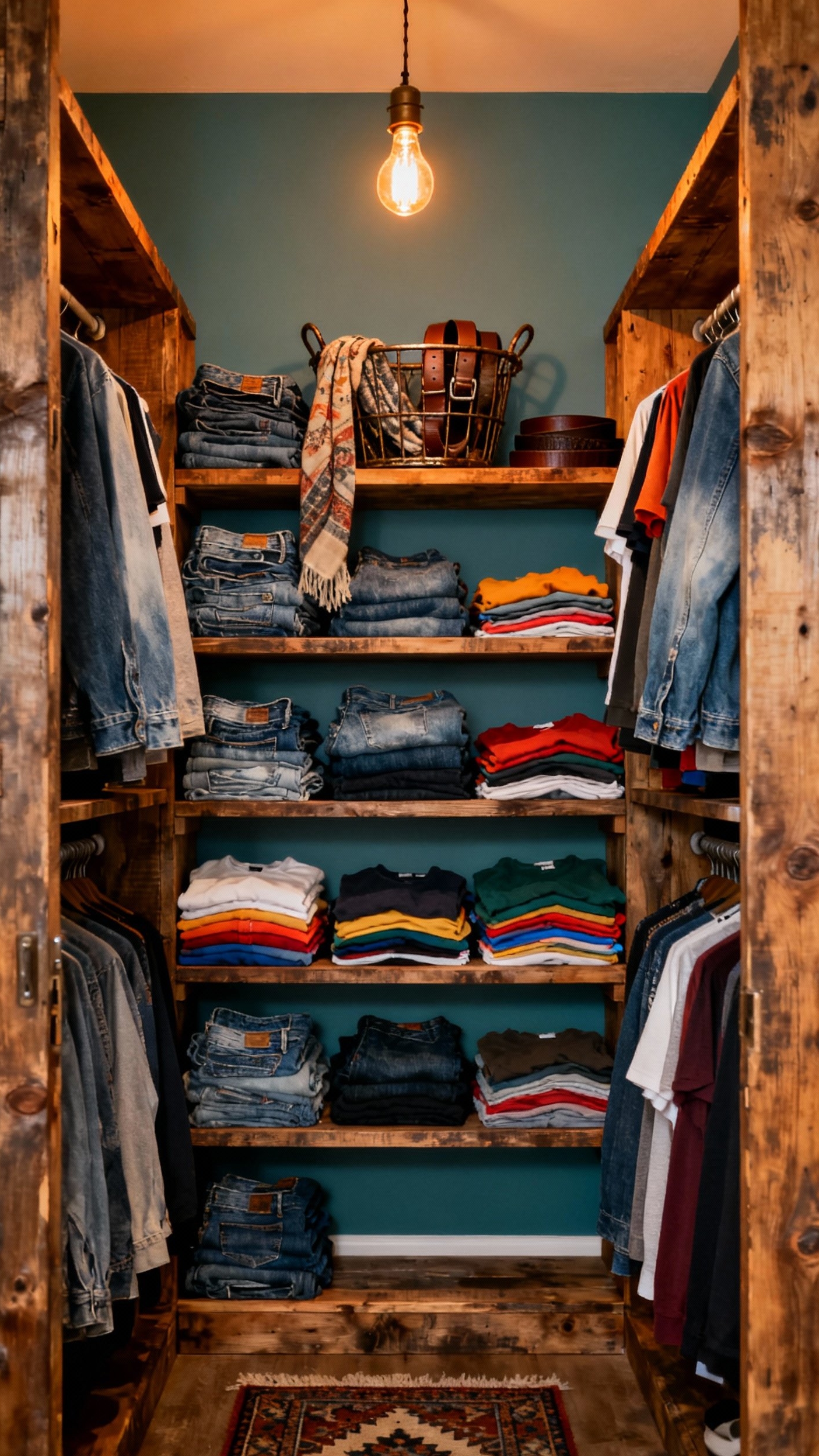 Small Closet Organization Bedroom - Small Closet, Big Style Bedroom - Small Closet Organization Bedroom - Step into a charming, bohemian-style closet bursting with...
