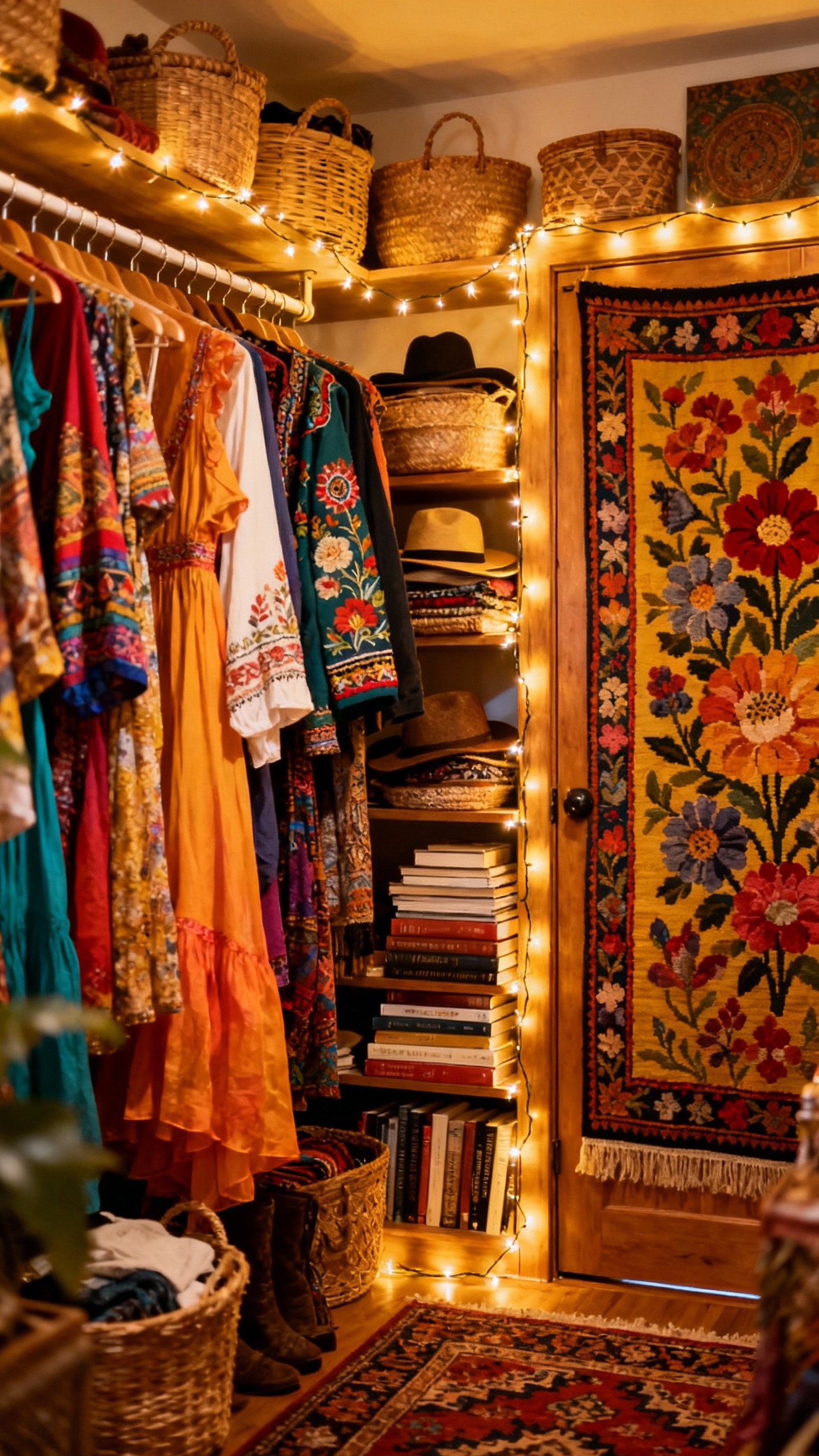 Small Closet Organization Bedroom - Small Closet, Big Style Bedroom - Small Closet Organization Bedroom - Step into a tiny closet bursting with bohemian...