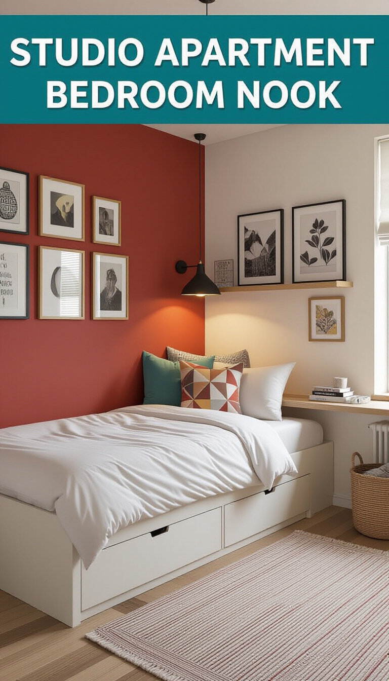 bedroom ideas inspiration - Bedroom Nook Design: Small Space Style - Step into this inviting bedroom nook and feel...