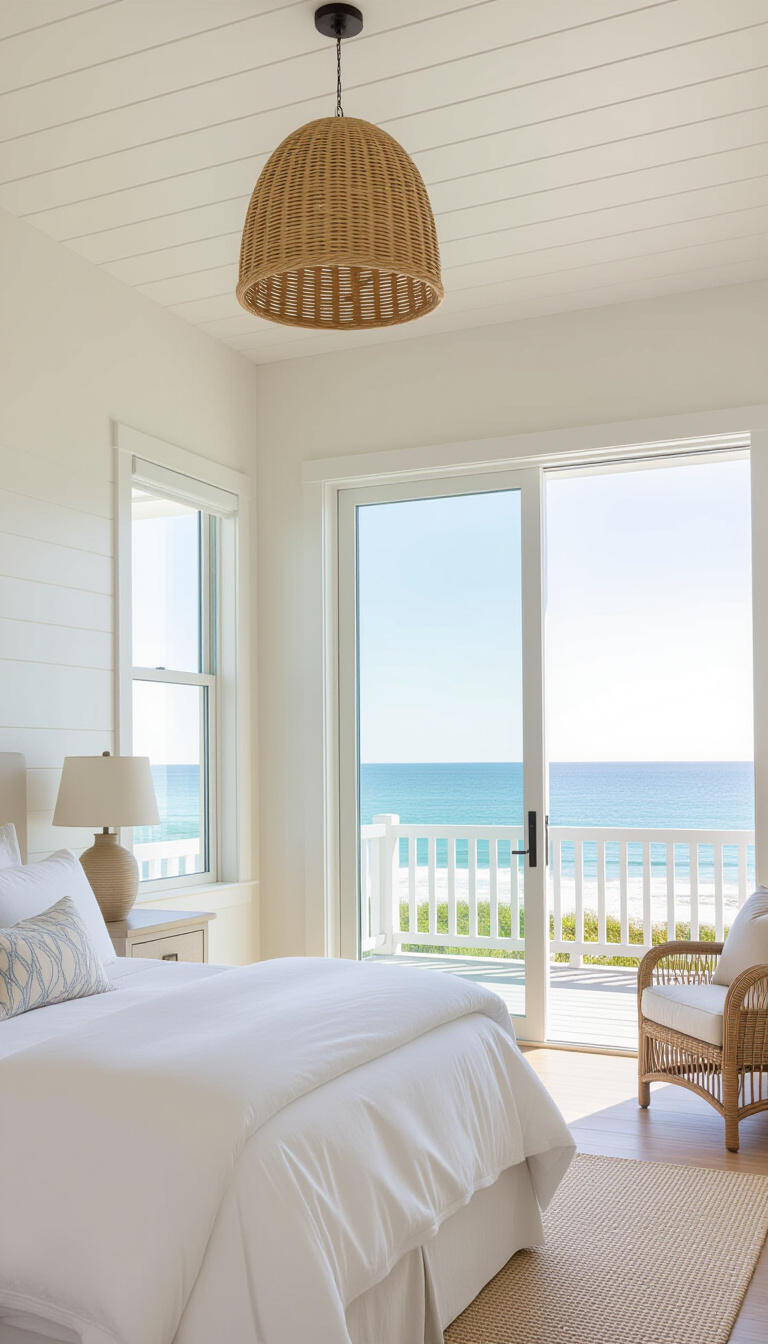 bedroom ideas inspiration - Coastal Bedroom Design: Ocean View Bliss - bedroom ideas inspiration - Imagine waking up to this: sunlight streaming through...