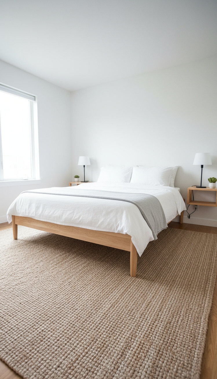 Neutral Rugs Bedroom - Neutral Rugs: Serene Bedroom Design - Neutral Rugs Bedroom - Imagine sinking your toes into the subtly textured...
