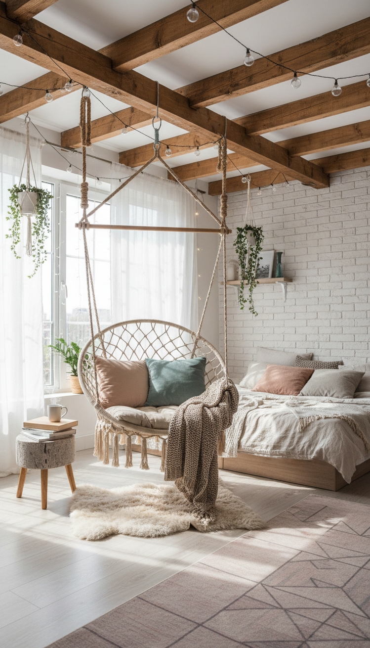 exposed beams bedroom - Exposed Beams: Bedroom Design Ideas - exposed beams bedroom - These exposed beams draw your eye upward, showcasing...