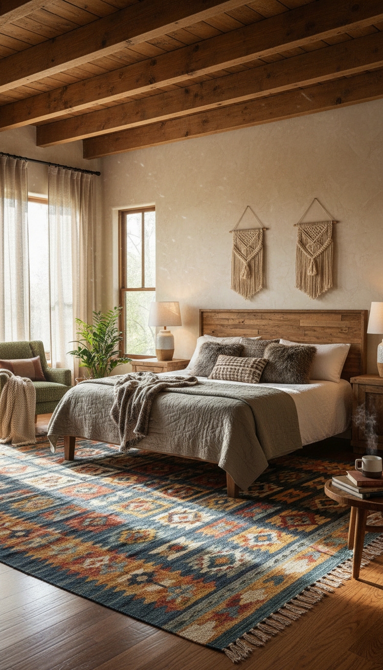 exposed beams bedroom - Exposed Beams: Bedroom Design Ideas - exposed beams bedroom - Exposed beams draw your eye upward, showcasing the...