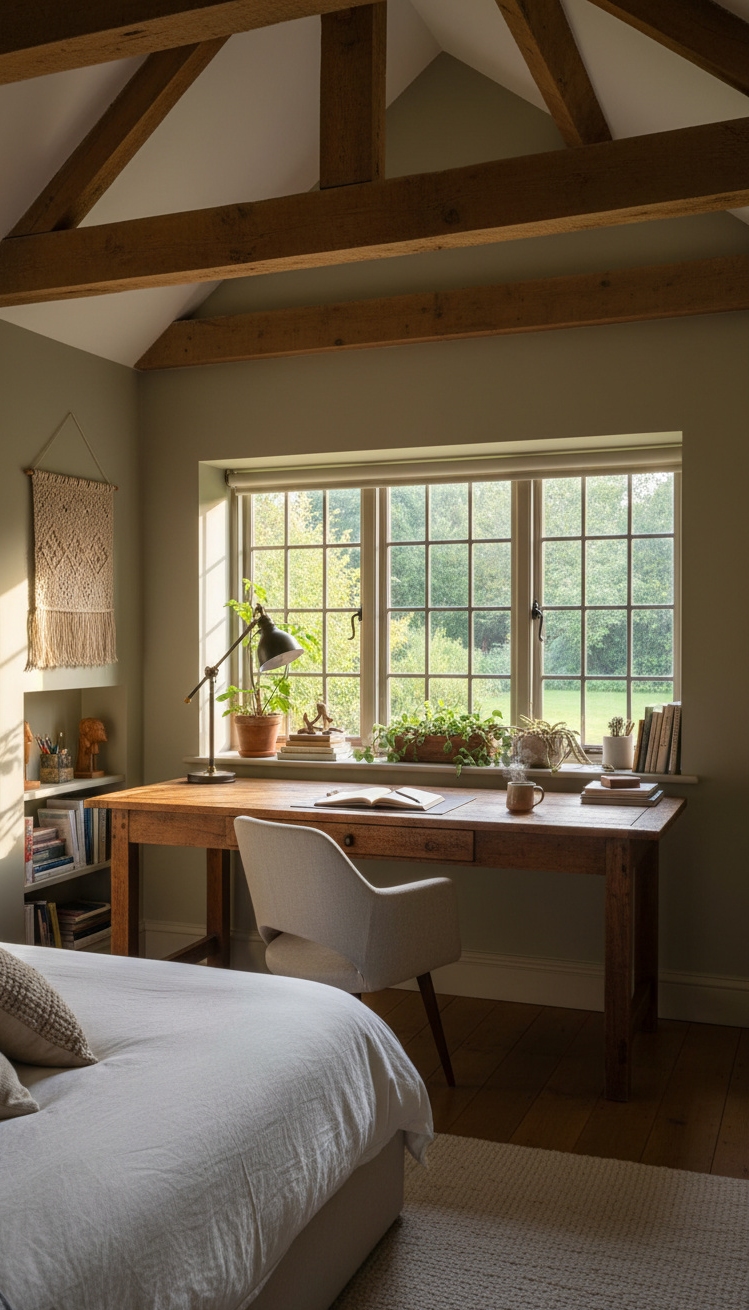 exposed beams bedroom - Exposed Beams: Bedroom Design Ideas - exposed beams bedroom - These exposed beams draw your eye upward, adding...