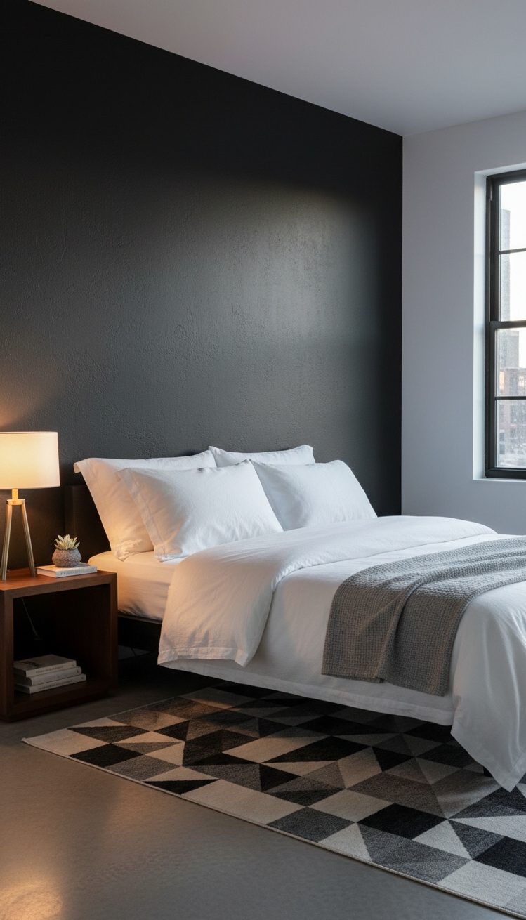 black and white bedroom ideas - Black and White Bedroom Design Ideas - black and white bedroom ideas - These white bedsheets look crisp and inviting against...