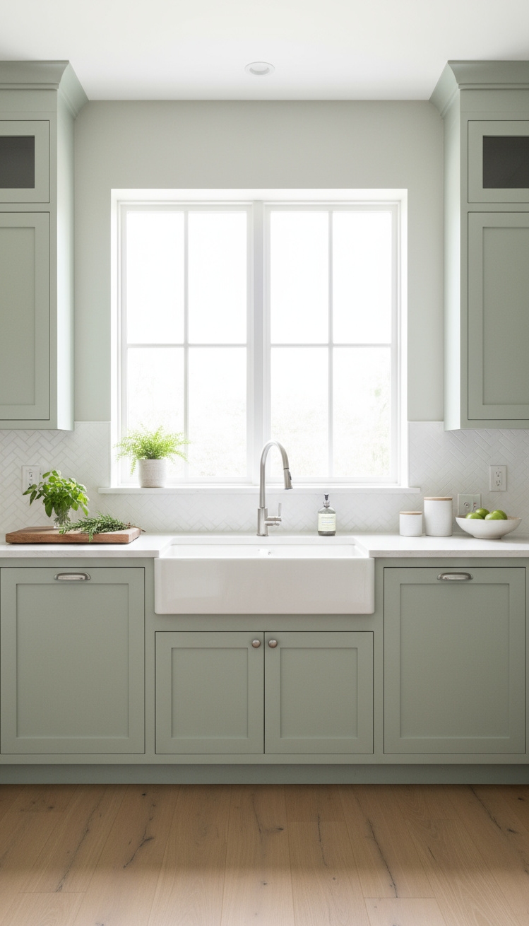 serene interior colors - Serene Kitchens: Embracing Celadon Mist - These 