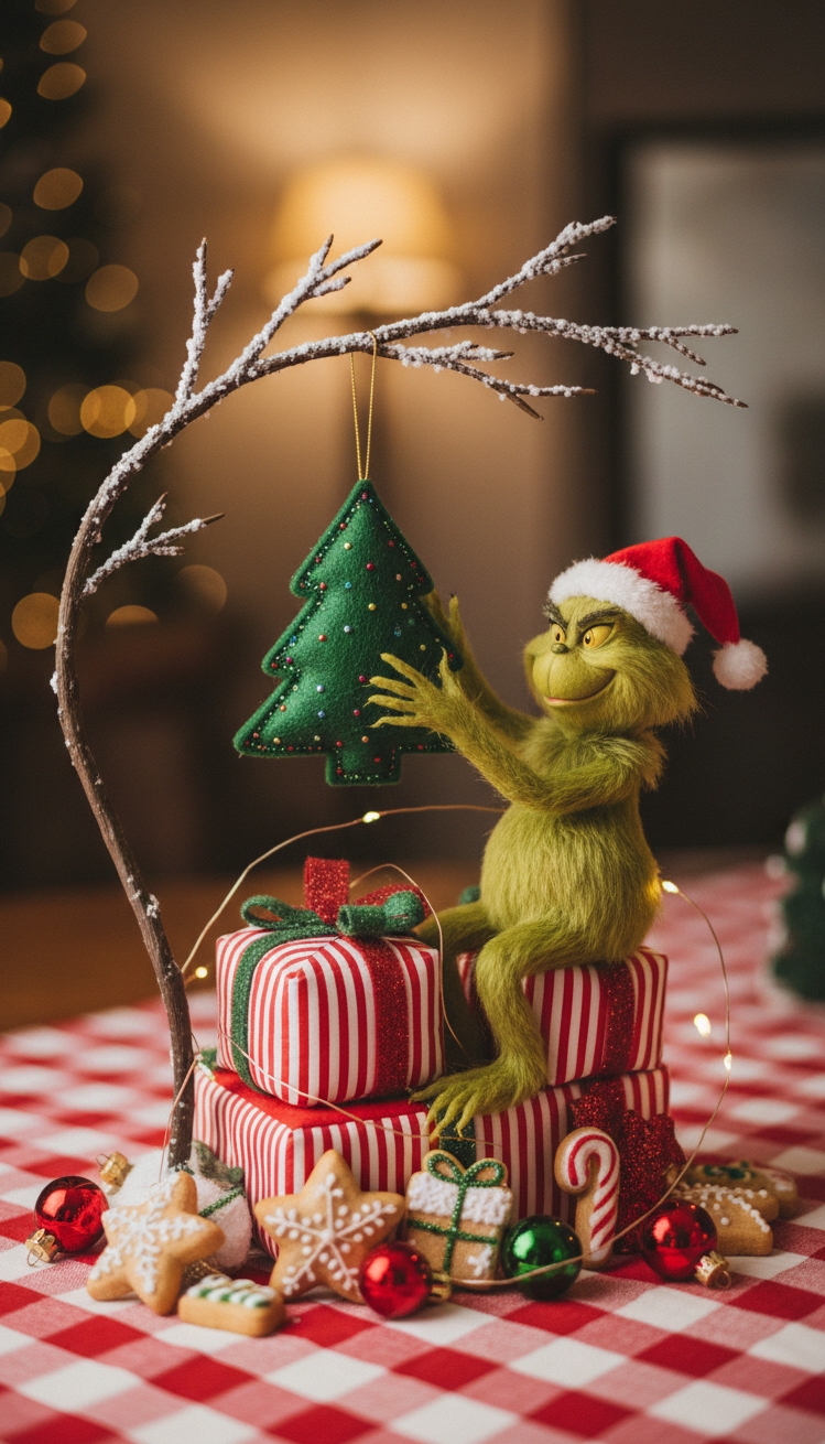 Grinch Centerpiece Ideas - Grinch Centerpiece: Stealing the Show - The Grinch steals the show in this playful...