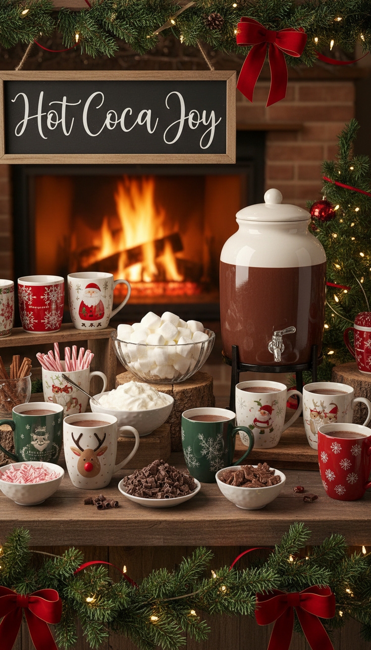 luxury christmas decor - Elevated Christmas Hot Chocolate Bar - The <a href=