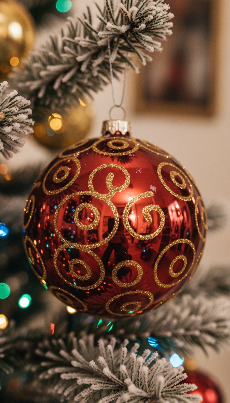 christmas garden decorations - Christmas Garden: Light and Evergreen - This glass Christmas bauble captures the essence of...