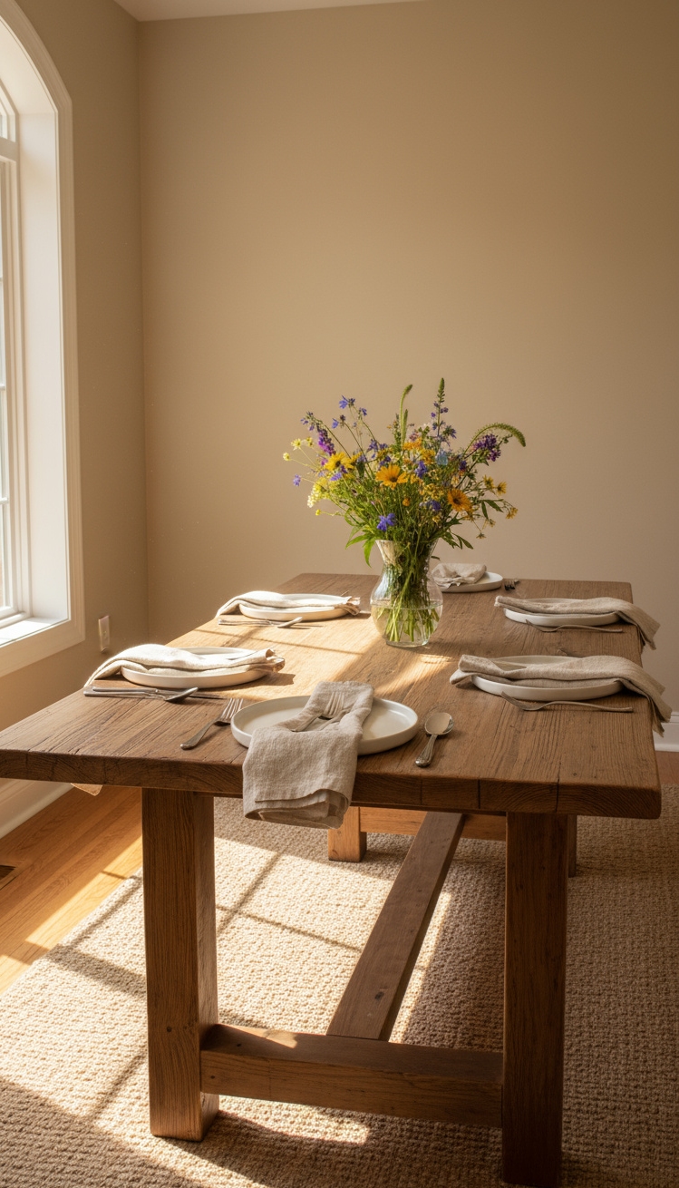 serene interior colors - Oatmeal Bliss: A Serene Dining Room - The 