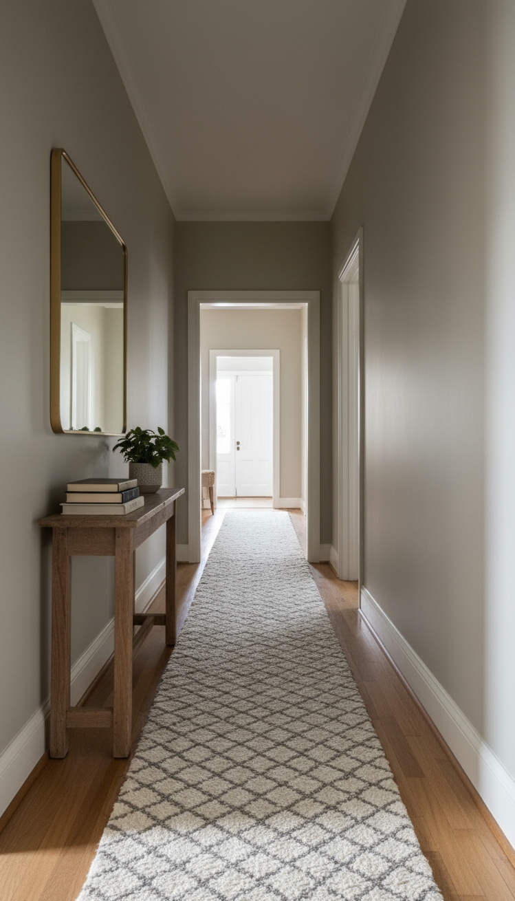 serene interior colors - Greige Harmony: Serene Hallway Design - The 
