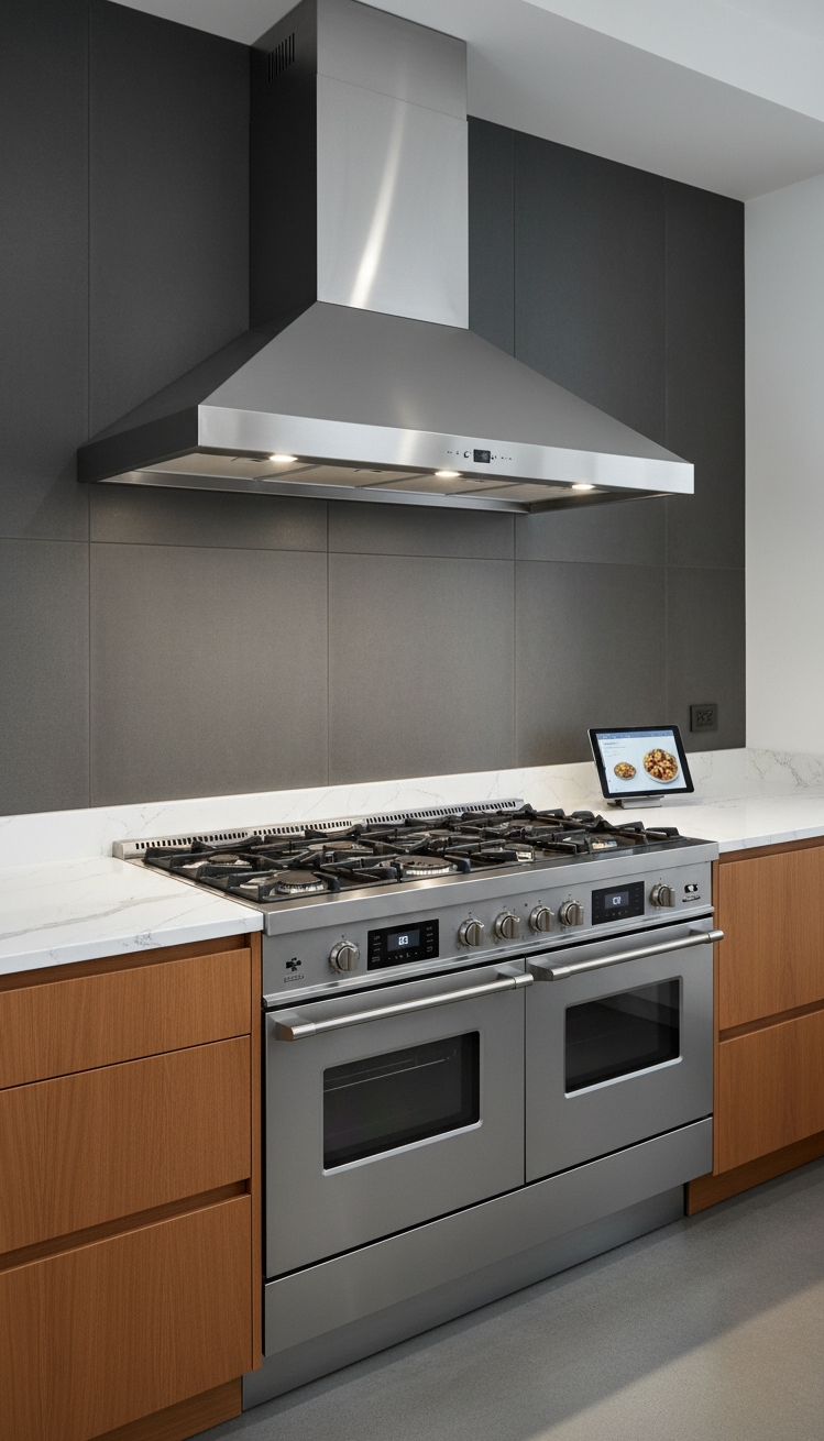 Modern Italian Kitchen Ideas - Sleek Italian Kitchens: Steel and Style - The stainless steel appliances gleam, reflecting the light...