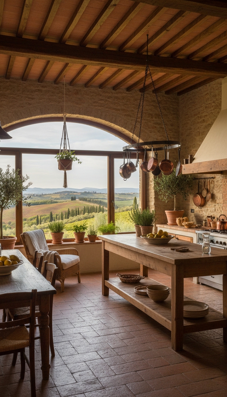 Modern Italian Kitchen Ideas - Italian Kitchens: Natural Light & Views - These creamy white cabinets practically glow against the...