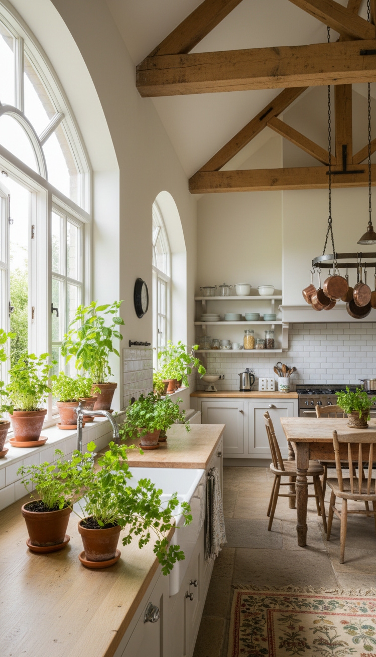 exposed beams kitchen - Exposed Beams: Kitchen's Natural Accent - These exposed beams steal the show, adding warmth...