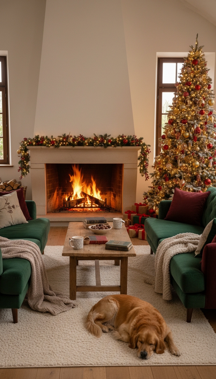 luxury christmas decor - Velvet and Warmth: Christmas Design - The <a href=