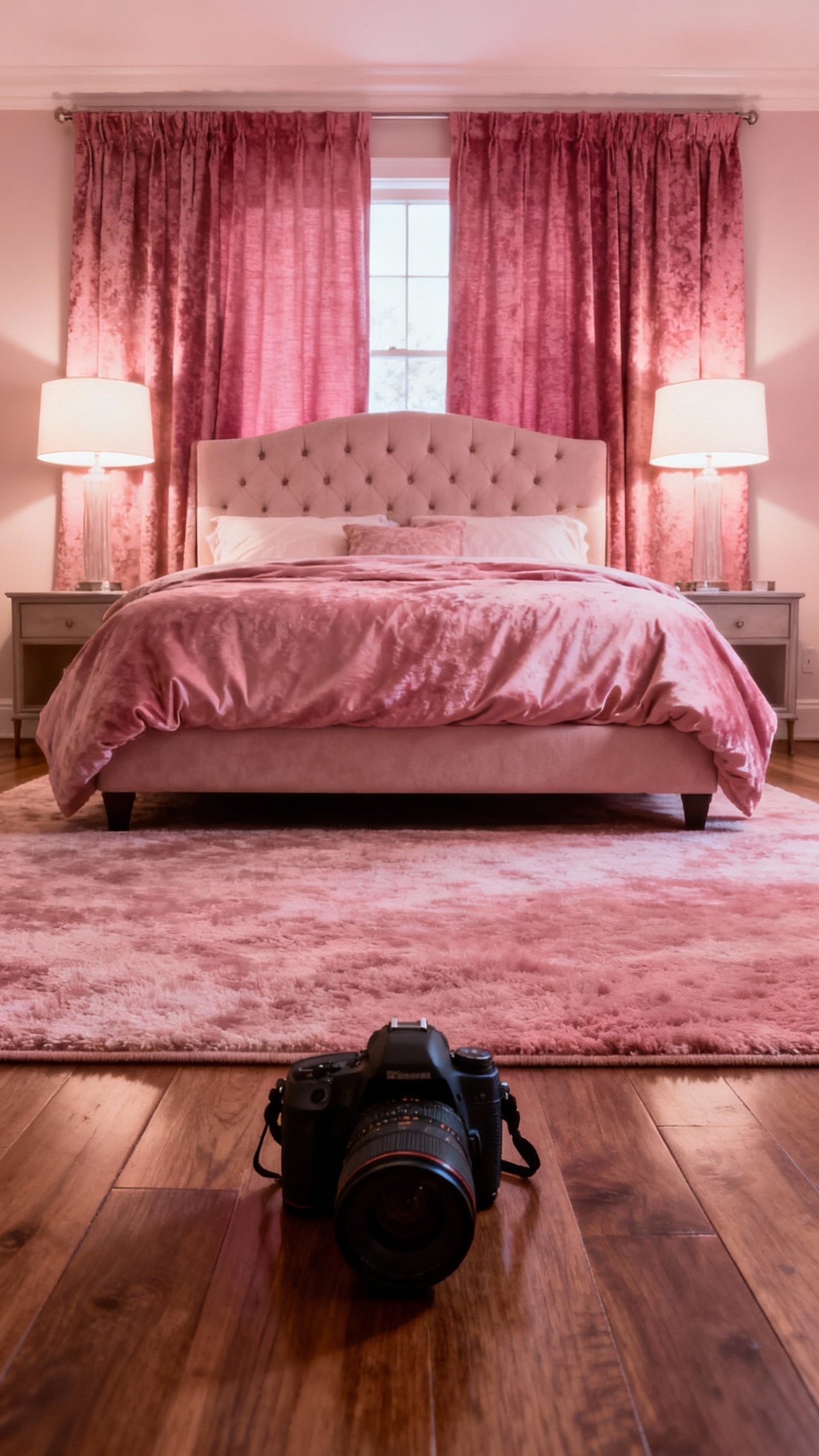 pink curtains bedroom ideas - Pink Curtains: Bedroom Design Inspiration - pink curtains bedroom ideas - These two-tone pink curtains immediately draw your eye,...