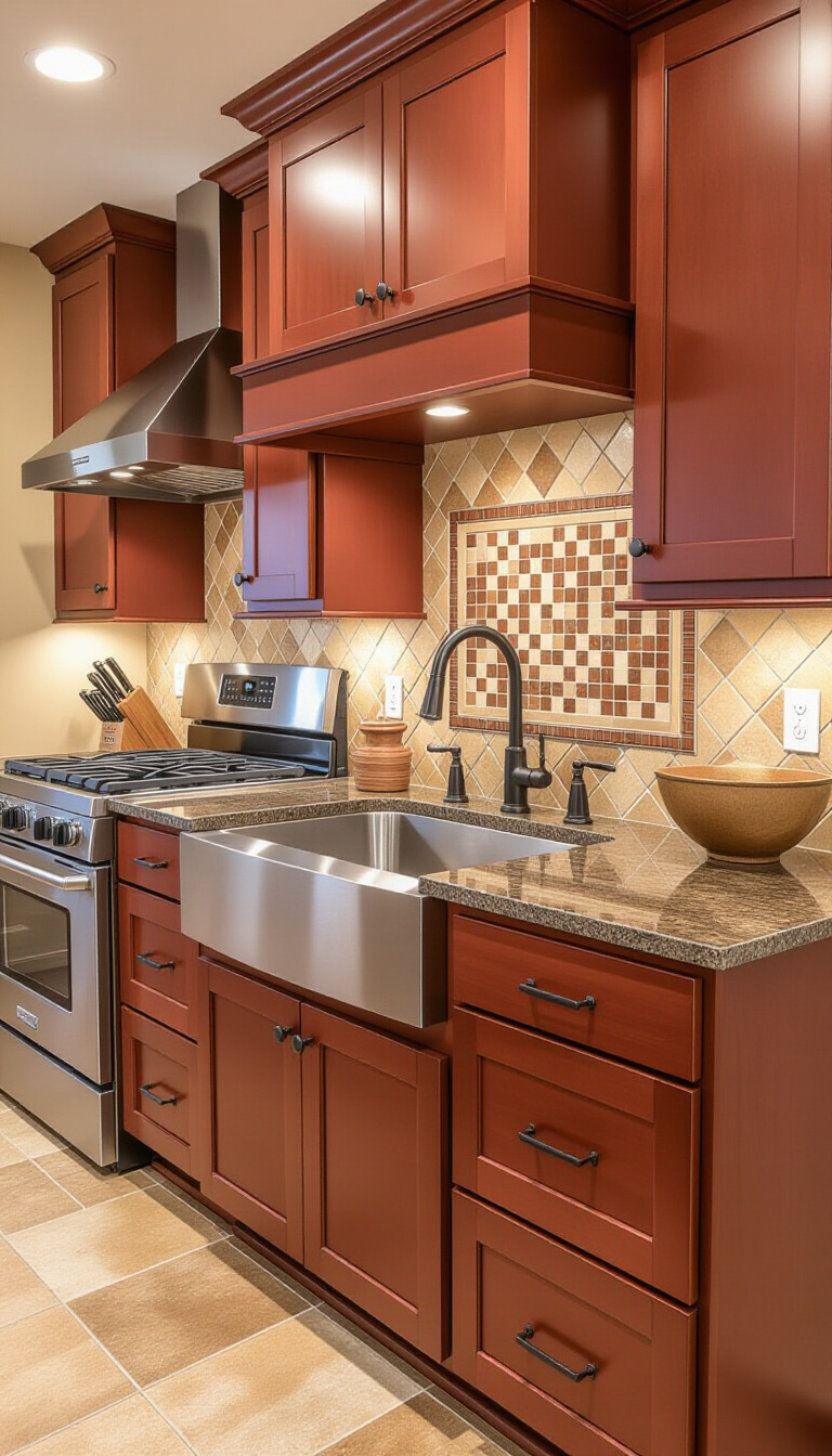 kitchen cabinet colors - Terracotta Clay: A Kitchen Color Story - The 