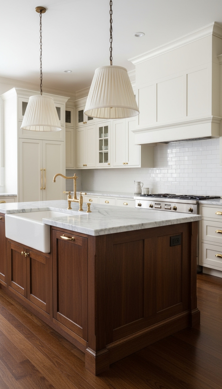 open kitchen ideas - Open Kitchens: Island Design & Inspiration - This dark wood kitchen island immediately grabs your...