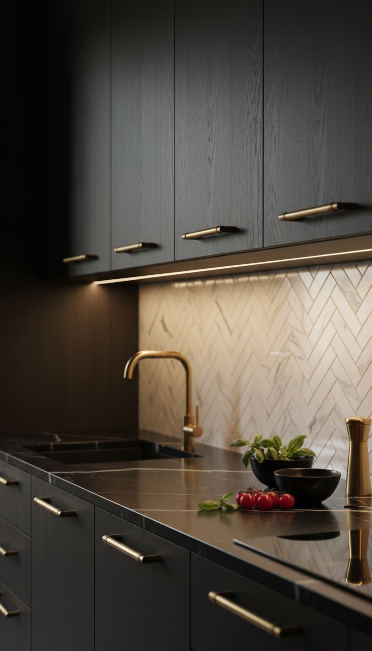 Modern Italian Kitchen Ideas - Italian Kitchens: Dark, Detailed, Dramatic - The dark cabinets immediately grab your attention, their...