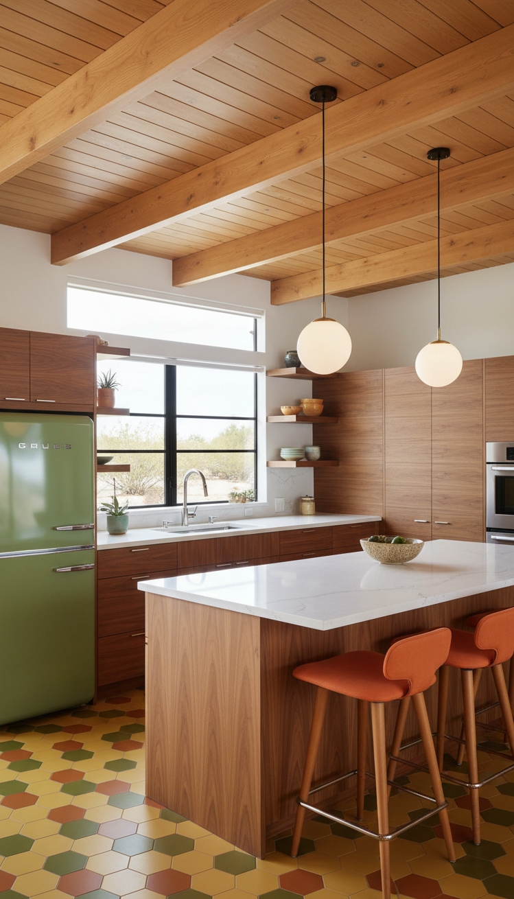 exposed beams kitchen - Exposed Beams: Kitchen Design Statement - exposed beams kitchen - Exposed beams angle across this kitchen ceiling, drawing...