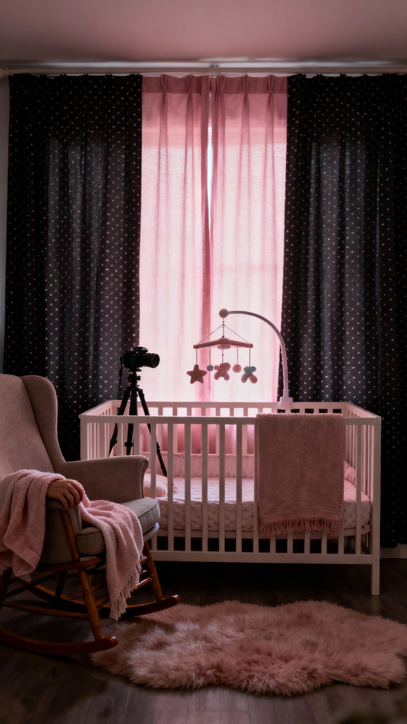 pink curtains bedroom ideas - Pink Curtains: Nursery Design & Blackout Bliss - These blackout pink curtains, patterned with the faintest...