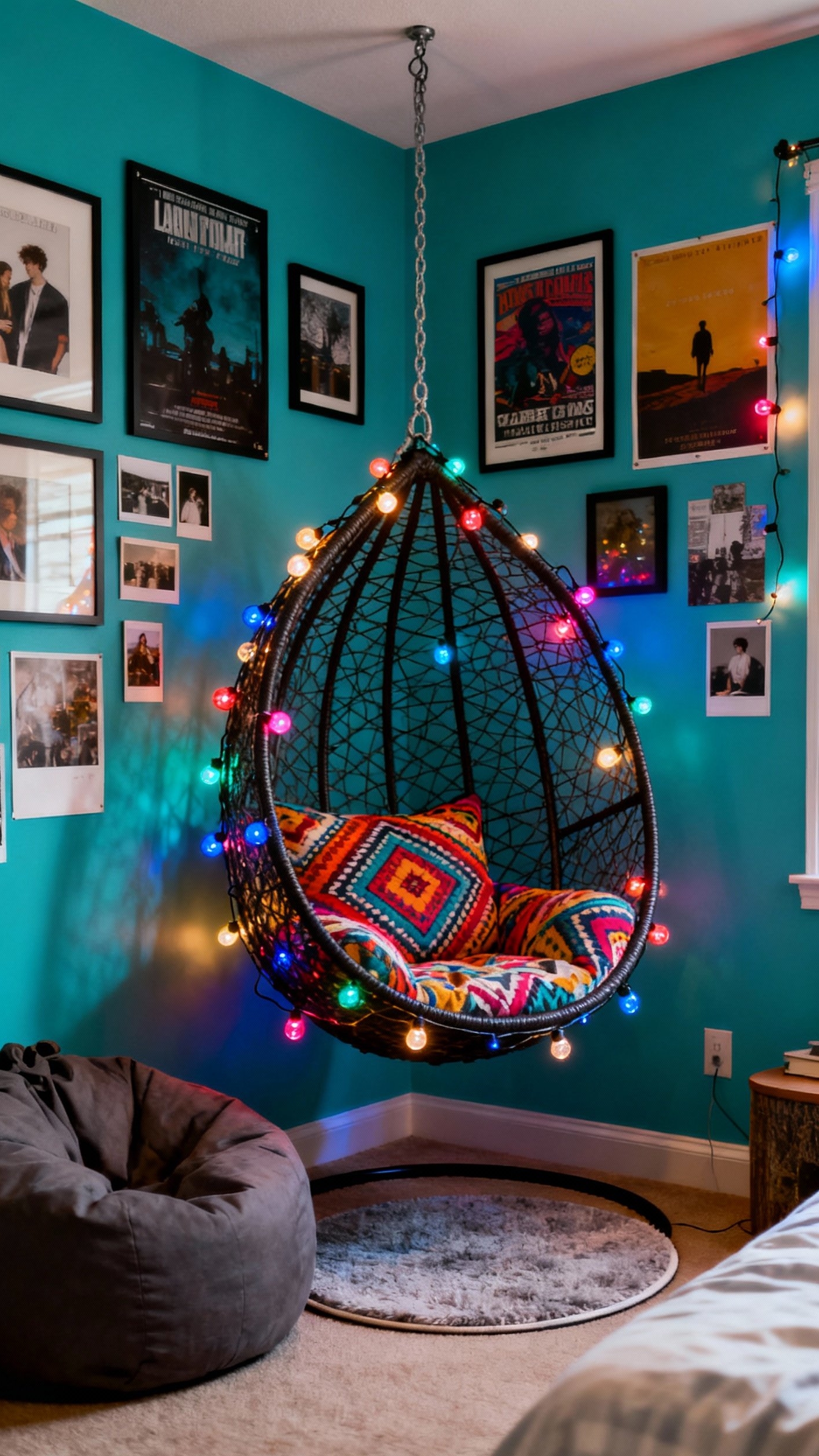 reading nook ideas - Teen Reading Nook Design Ideas - The hanging egg chair immediately draws you in,...