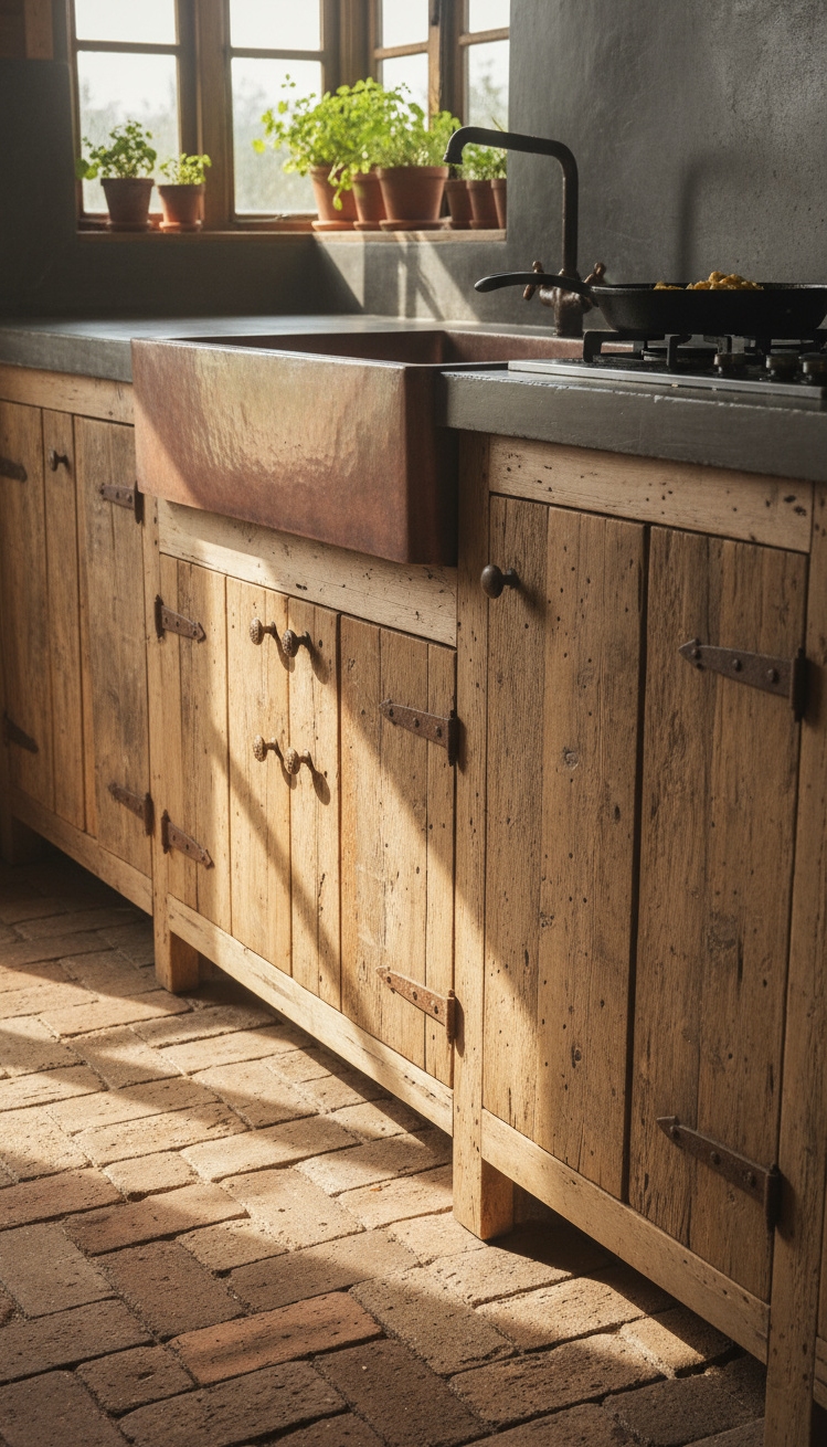 Beach Cottage Kitchens - Beach Cottage Kitchens: Rustic Charm & Reclaimed Style - The reclaimed wood cabinets immediately grab your attention...