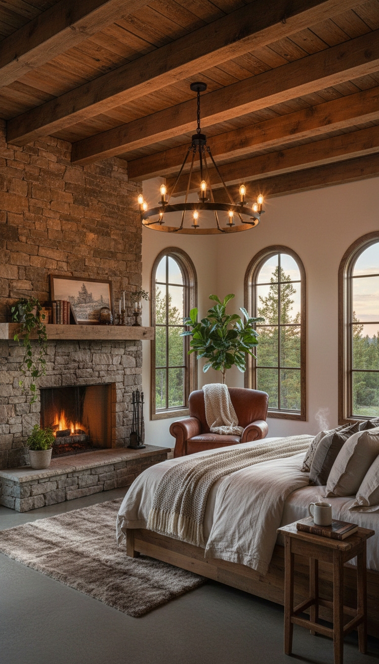 luxury bedroom master design - Luxury Master Bedroom Design Ideas - luxury bedroom master design - The exposed beams immediately grab your attention, drawing...