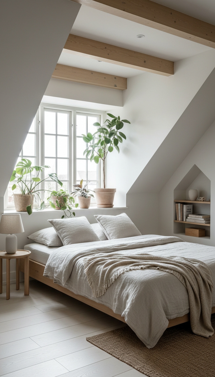 exposed beams bedroom - Exposed Beams: Bedroom Design Ideas - exposed beams bedroom - These wood beams draw your eye upward, a...