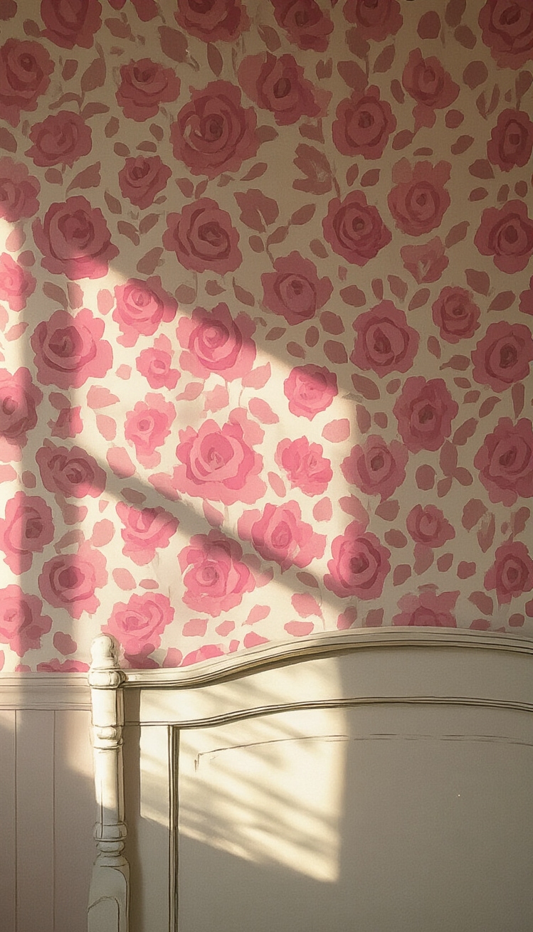 Deep Pink Wallpaper - Deep Pink Floral Wallpaper Design - This deep pink floral wallpaper immediately envelops you...