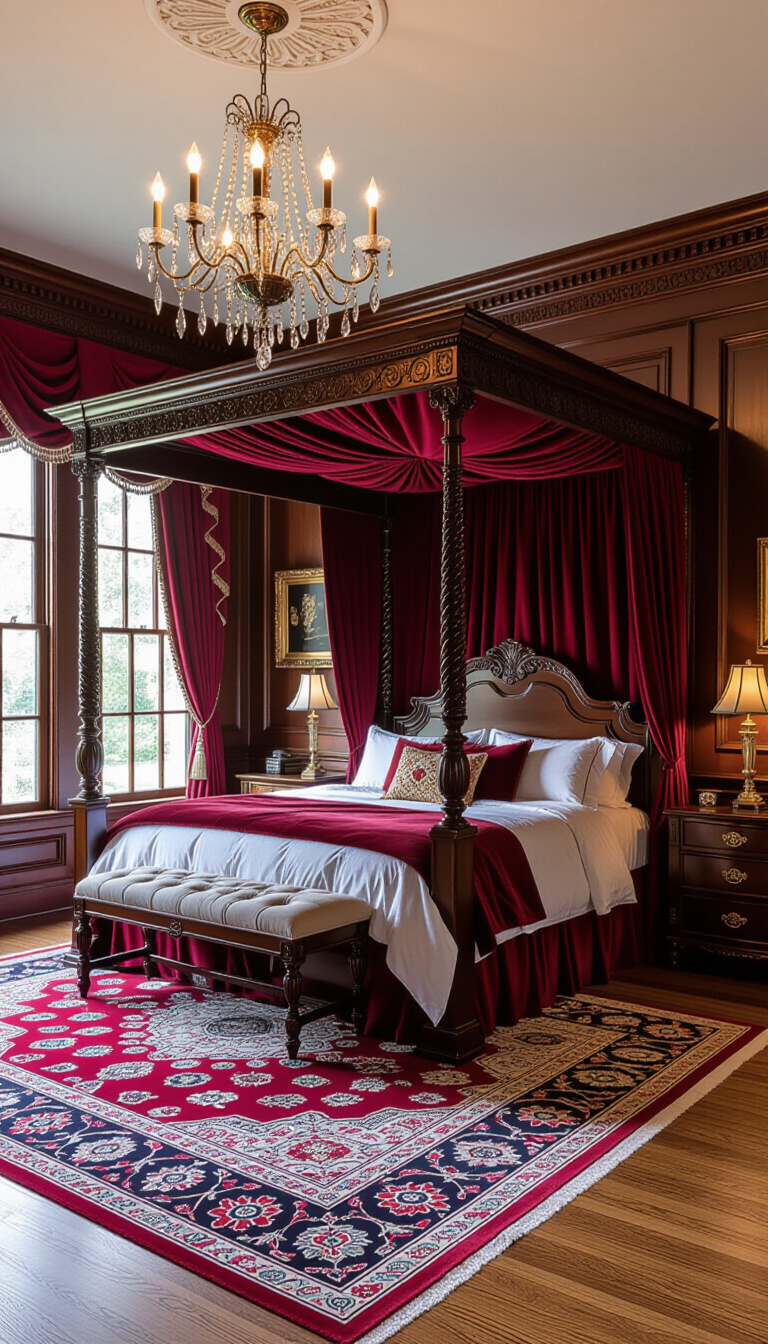 luxurious bedroom ideas - Victorian Bedroom: Opulence and Grandeur - Step into a realm of timeless elegance with...