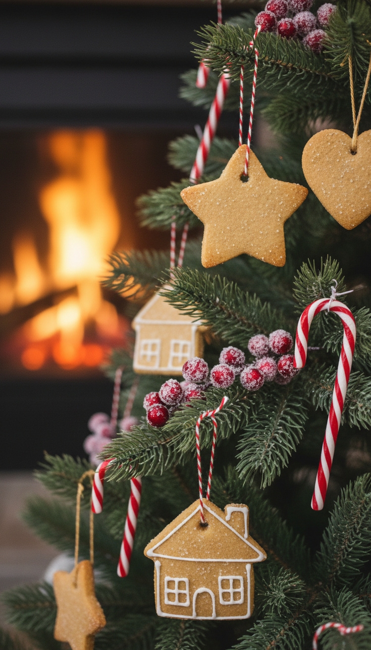 christmas tree decor ideas - Edible Christmas Tree Decor Inspiration - These gingerbread ornaments practically beg to be plucked...